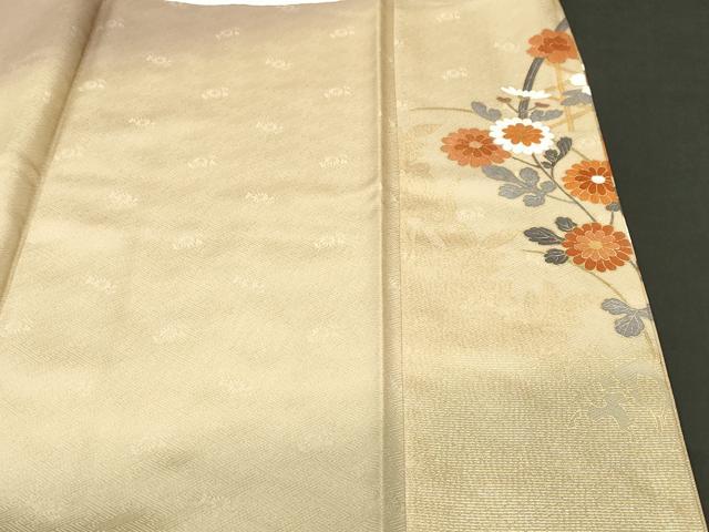 平和屋着物■豪華色留袖　飛鶴籬草花文　暈し染め　金彩　正絹　逸品　CABK3840ev