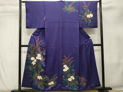 平和屋着物■訪問着　草花文　正絹　逸品　CABK3843ev