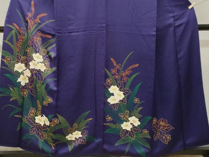 平和屋着物■訪問着　草花文　正絹　逸品　CABK3843ev