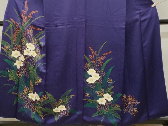 平和屋着物■訪問着　草花文　正絹　逸品　CABK3843ev