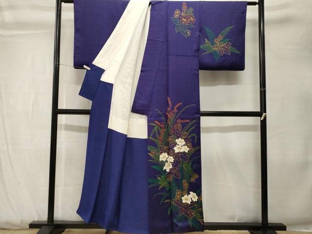 平和屋着物■訪問着　草花文　正絹　逸品　CABK3843ev