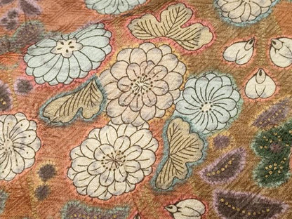 平和屋着物■上質な小紋　絞り　辻が花　金彩　正絹　逸品　CABK3847ev