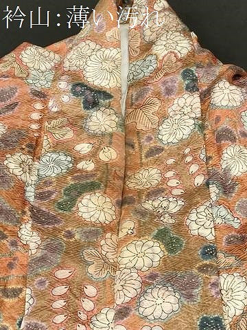 平和屋着物■上質な小紋　絞り　辻が花　金彩　正絹　逸品　CABK3847ev