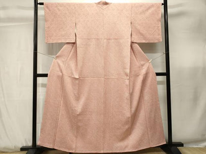 平和屋着物■大変加工の良い総絞り小紋　正絹　逸品　CABK3853ev