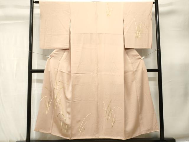 平和屋着物■訪問着　草木文　金彩　正絹　逸品　CABK3857ev