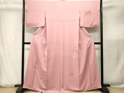 平和屋着物■訪問着　鼓　横笛雪芝文　正絹　逸品　CABK3863ev