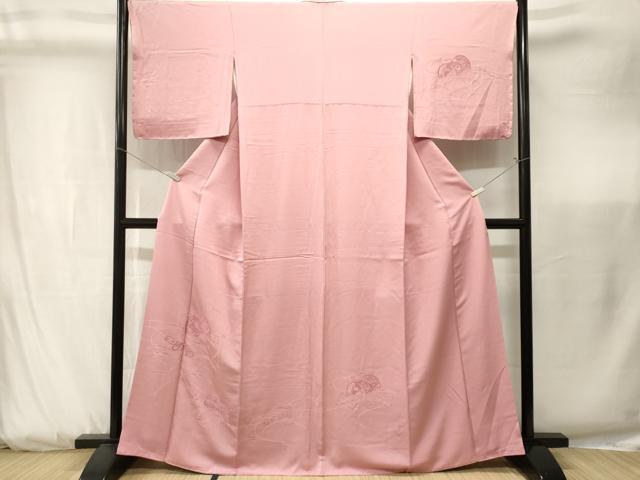 平和屋着物■訪問着　鼓　横笛雪芝文　正絹　逸品　CABK3863ev