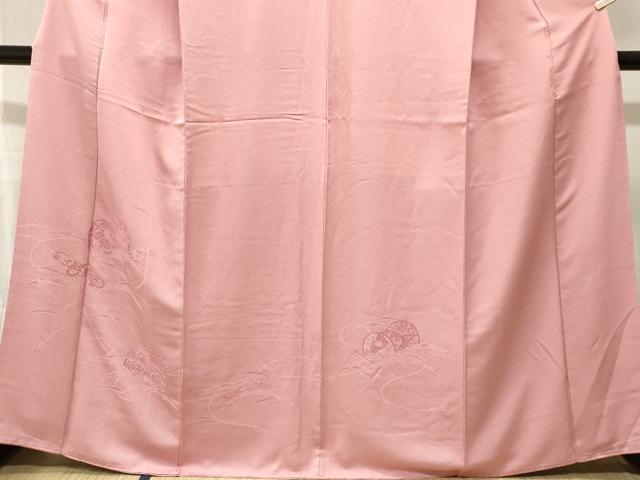 平和屋着物■訪問着　鼓　横笛雪芝文　正絹　逸品　CABK3863ev