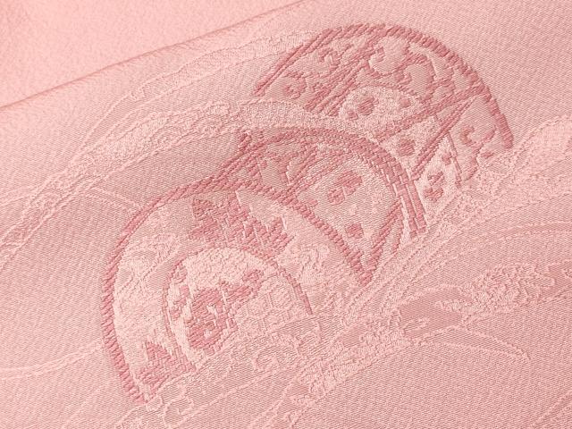 平和屋着物■訪問着　鼓　横笛雪芝文　正絹　逸品　CABK3863ev