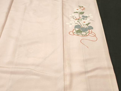 平和屋着物■訪問着　地紙花鳥文　暈し染め　金彩　正絹　逸品　CABK3866ev