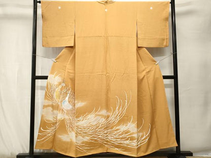 平和屋着物■豪華色留袖　刺繍　鳳凰　正絹　逸品　CABK3874ev