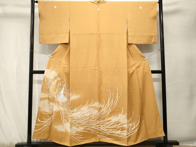 平和屋着物■豪華色留袖　刺繍　鳳凰　正絹　逸品　CABK3874ev