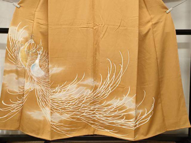平和屋着物■豪華色留袖　刺繍　鳳凰　正絹　逸品　CABK3874ev