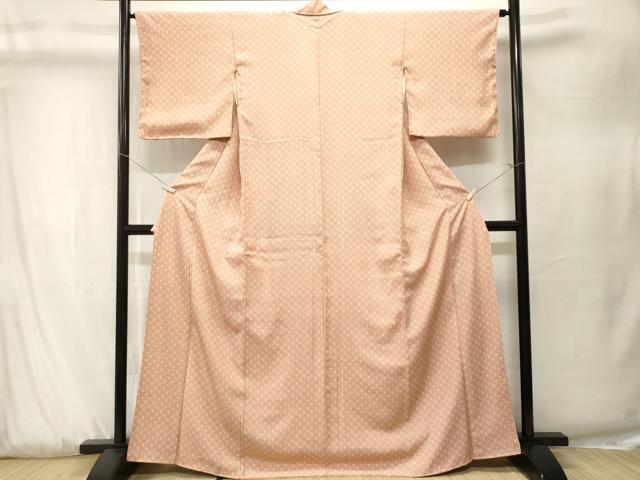 平和屋着物■上質な小紋　青海波文　正絹　逸品　CABK3880ev
