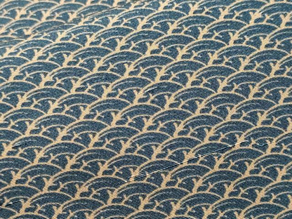 平和屋着物■上質な小紋　青海波文　正絹　逸品　CABK3885ev