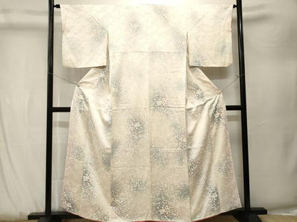 平和屋着物■上質な小紋　舞花文　暈し染め　正絹　逸品　CABK3886ev