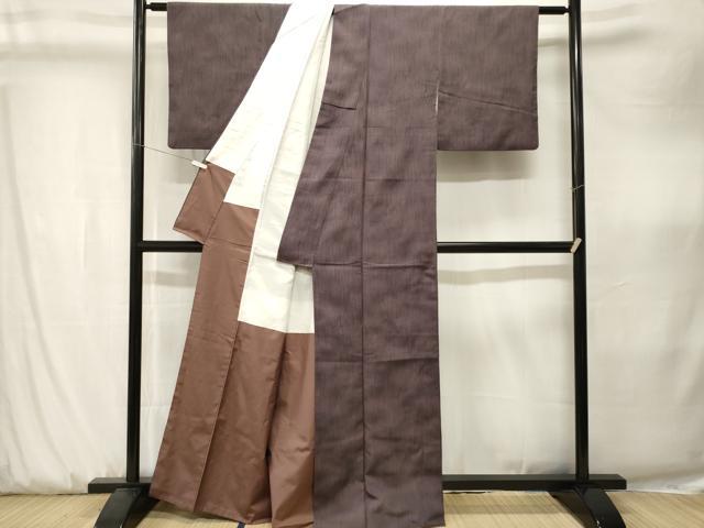 平和屋着物■上質な小紋　霞文　正絹　逸品　CABK3892ev
