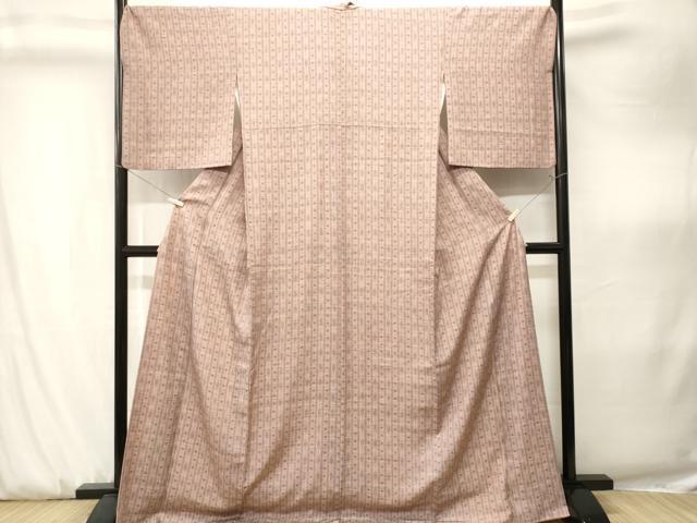 平和屋着物■上質な小紋　間道　ロング丈　やまと誂製　正絹　逸品　CABK3897ev