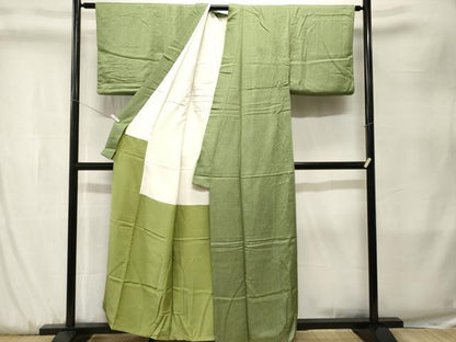 平和屋着物■上質な小紋　縞　正絹　逸品　CABK3905ev