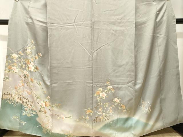 平和屋着物■訪問着　枝花文　暈し染め　金彩　正絹　逸品　CABK3911ev