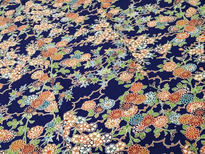 平和屋着物■上質な小紋　枝花文　正絹　逸品　CABK3915ev