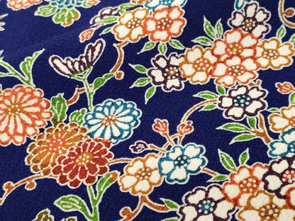 平和屋着物■上質な小紋　枝花文　正絹　逸品　CABK3915ev