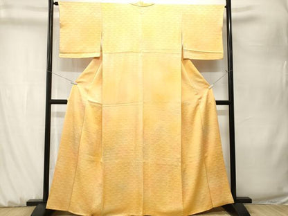 平和屋着物■上質な小紋　霞文　青海波花文　正絹　逸品　CABK3920ev