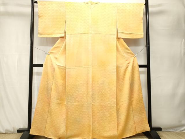 平和屋着物■上質な小紋　霞文　青海波花文　正絹　逸品　CABK3920ev