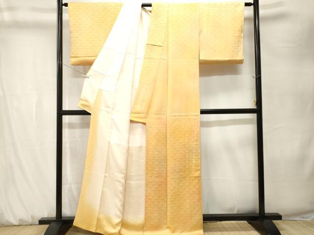 平和屋着物■上質な小紋　霞文　青海波花文　正絹　逸品　CABK3920ev