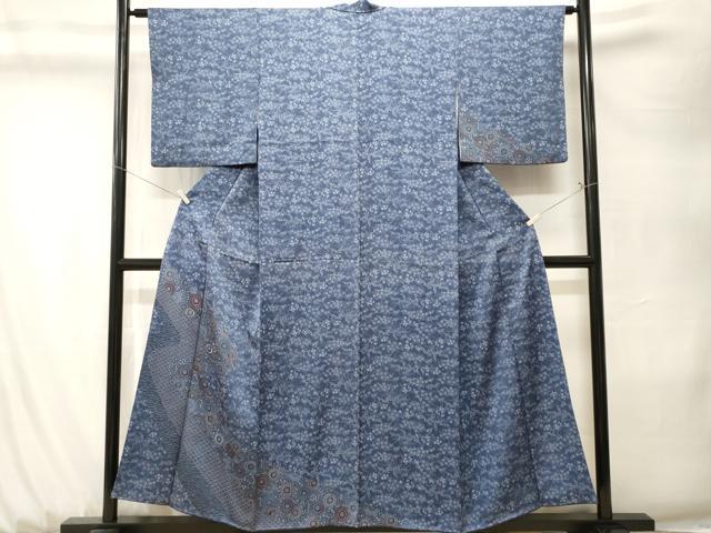 平和屋着物■訪問着　刺繍　吉祥草花文　正絹　逸品　CABK3922ev