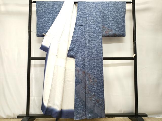 平和屋着物■訪問着　刺繍　吉祥草花文　正絹　逸品　CABK3922ev