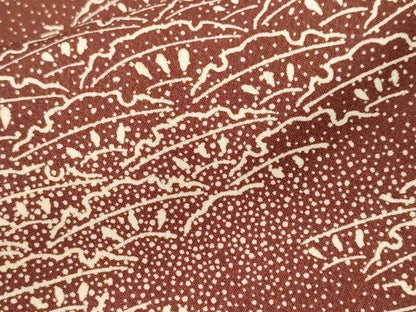 平和屋着物■上質な小紋　雪輪幾何学文　正絹　逸品　CABK3933ev