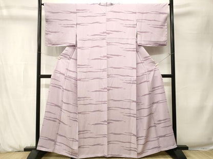 平和屋着物■上質な小紋　青海波　横段文　正絹　逸品　CABK3934ev