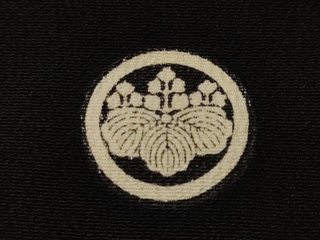 平和屋着物■豪華黒留袖　刺繍　唐草文　金銀糸　正絹　逸品　CABK3943ev