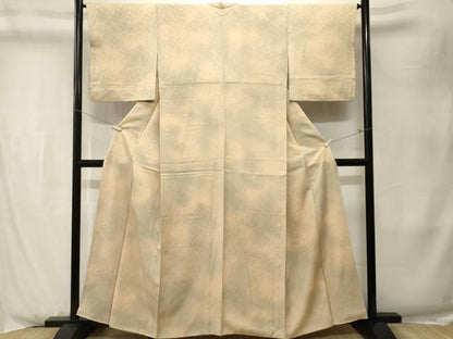 平和屋着物■上質な小紋　霞文　正絹　逸品　CABK3956ev