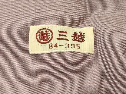 平和屋着物■上質な小紋　枝花間道　金彩　三越扱い　正絹　逸品　CABK3962ev