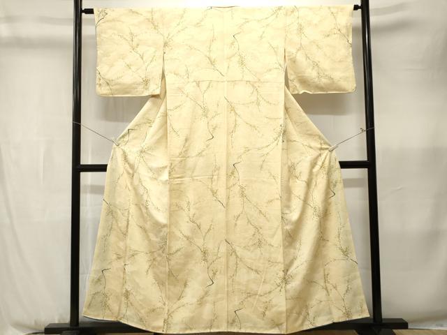 平和屋着物■上質な小紋　樹林文　正絹　逸品　CABK3963ev