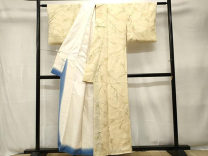 平和屋着物■上質な小紋　樹林文　正絹　逸品　CABK3963ev