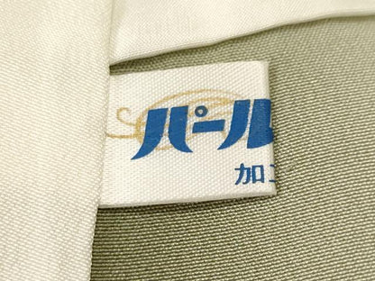 平和屋着物■上質な小紋　作家物　麻の葉文様　鬼しぼ縮緬　正絹　逸品　CABK3972ev