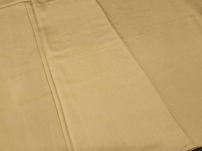 平和屋着物■上質な色無地　作家物　黄橡色　正絹　逸品　CABK3986ev