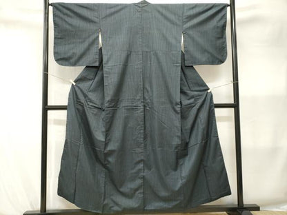 平和屋着物■本場大島紬　7マルキ　杢目文様　正絹　逸品　CABK3997ev