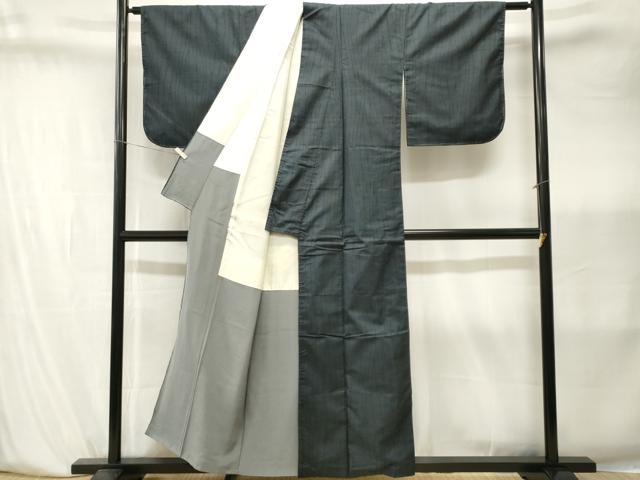平和屋着物■本場大島紬　7マルキ　杢目文様　正絹　逸品　CABK3997ev