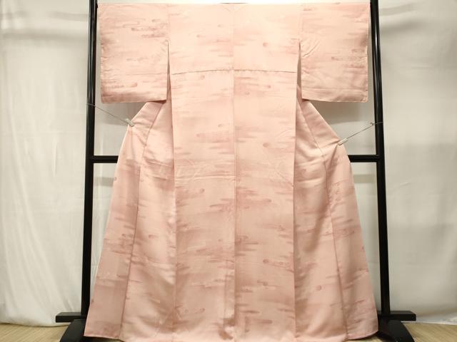 平和屋着物■上質な小紋　エ霞草花文　暈し染め　正絹　逸品　CABK4002ev