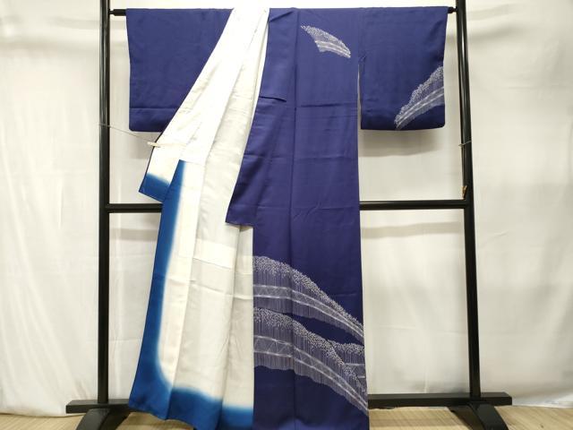 平和屋着物■訪問着　刺繍　草木文　正絹　逸品　CABK4016ev