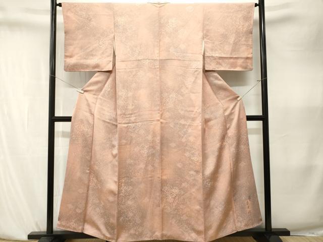 平和屋着物■二代目清次郎　手描き　小紋　霰霞文　暈し染め　正絹　逸品　CABK4029ev