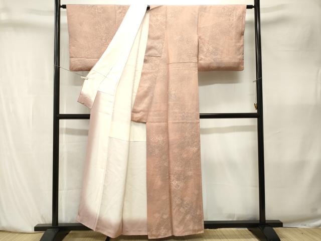 平和屋着物■二代目清次郎　手描き　小紋　霰霞文　暈し染め　正絹　逸品　CABK4029ev
