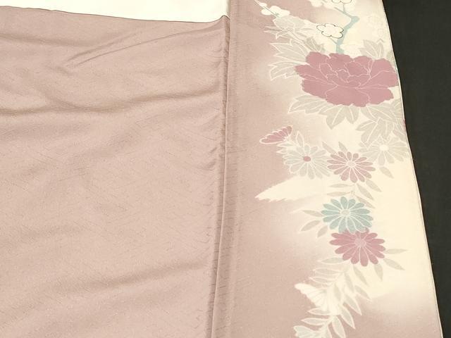 平和屋着物■訪問着　駒刺繍　松竹梅蒔絵群鶴花文　暈し染め　金彩　正絹　逸品　CABK4030ev