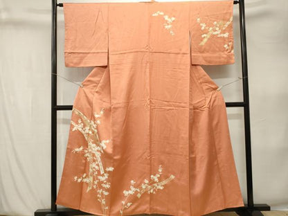 平和屋着物■訪問着　駒刺繍　鬘帯枝万寿菊　金彩　正絹　逸品　CABK4033ev