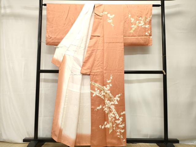 平和屋着物■訪問着　駒刺繍　鬘帯枝万寿菊　金彩　正絹　逸品　CABK4033ev