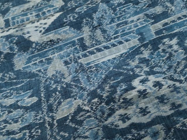平和屋着物■上質な紬　切嵌風景文　正絹　逸品　CABK4034ev